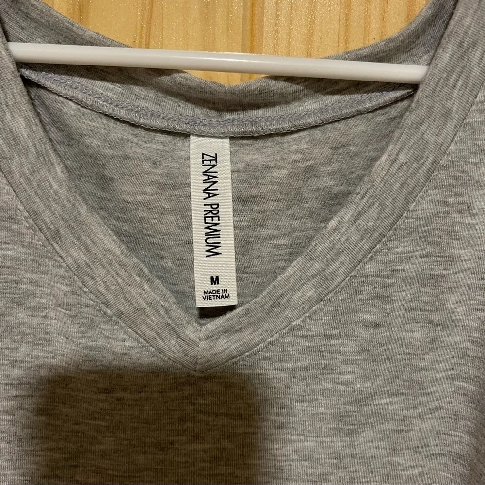 Zenana V neck Tee shirt dress - Picture 3 of 5